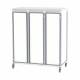 Pegasus APL-4.0UUU-SD Apollo U Type Medical Storage Cart with 4 Panels, Triple Column, Solid Door