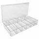 MTC Bio B1206 Clear Polystyrene MultiBox™ Western Blot Box - 6 Compartments 33 x 103 x 35mm (4" x 1 1/4" x 1 3/8") Each