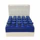 MTC Bio C2581 Polycarbonate Cryo Storage Box with Pull-Off Lid for 25 x 5mL MacroTubes