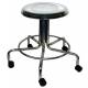 MRI Non-Magnetic Stainless Steel Stool with Dual Wheel Casters