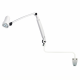 Waldmann D16046130 HALUX N50-3 P FX LED Exam Light with 33.5" Articulating Double Arm, Color Changing - Wall Extension Mounted