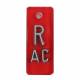 AC Wellman EAOR02 Oncology Embedded Aluminum Marker - 3/4" R with Two Initials