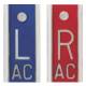 Embedded Aluminum Markers - 5/8" L & R - Lead-Free 1-3 Initials
