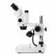 Globe Scientific ESB-1903-P StereoBlue Trinocular Stereo Microscope, WF 10x/21mm Eyepieces with Eyecups, 0.7x - 4.5x Zoom Objective, Pillar Stand