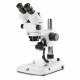 Globe Scientific ESB-1903-P StereoBlue Trinocular Stereo Microscope, WF 10x/21mm Eyepieces with Eyecups, 0.7x - 4.5x Zoom Objective, Pillar Stand