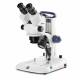 Globe Scientific ESB-1903 StereoBlue Trinocular Stereo Microscope, WF 10x/21mm Eyepieces with Eyecups, 0.7x - 4.5x Zoom Objective, Rack and Pinion Stand