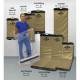 Bridge Healthcare Gold Rollboards with Disposable Cover Sheet being Displayed - With Dimensions (Cover Sheet is Sold Separately)