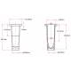 Nesting Sample Cup - Polystyrene - 1mL Capacity (For 12mm & 13mm Tubes)