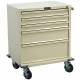 Harloff V24-5K V-Series Treatment and Procedure Cart Five Drawer with Key Lock