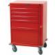 Harloff V-Series Emergency Cart Six Drawer with Breakaway Lock