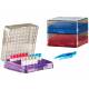 Arctic Square Polycarbonate (PC) Cryostorage 9 x 9 Array Boxes - Assorted Base Colors