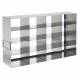 HS2862KB Horizontal Stainless Steel Freezer Rack For 3" Height Cryostorage Box - 16 Shelves (4 x 4)