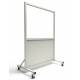 Phillips Safety LB-3648-MRI-ACR MRI Safe Mobile Lead Barrier Acrylic Window Size 30" H x 48" W