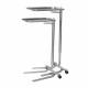 Mid Central Medical MCM760 and MCM761 Stainless Steel Thumb Control Mayo Stands