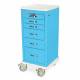 Harloff MDS1830L06 M-Series Mini Width Tall Medical Cart Six Drawers with Latch Lock