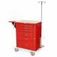 Harloff MDS3030B06+MD30-EMG1 M-Series Standard Width Tall Emergency Crash Cart Six Drawers with Breakaway Lock, MD30-EMG1 Package