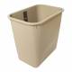 Harloff MR-8QWASTE 8 Quart Plastic Waste Container without Cover for MR-Conditional Cart.
