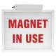 "Magnet In Use" Light-Up Wall Sign