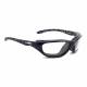 Airrage Wiley-X Nylon Wrap Around Radiation Glasses - Gloss Black 696F