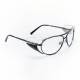 Model 600 Aviator Metal Radiation Glasses with Side Shields - Pewter