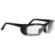 Plastic Frame Radiation Glasses Model EX601 - Black with Foam Gasket EX601BFS-BK