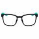 Nike Livefree Iconic Radiation Glasses - Matte Black/Green EV24012-011 (Front View)