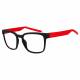 Nike Livefree Iconic Radiation Glasses - Matte Black/Red EV24012-010 (Left Angle View)