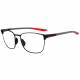 Phillips Safety Nike Metal Fusion Radiation Glasses - Satin Black/Red FV2381-010 (Left Angle View)