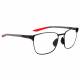 Phillips Safety Nike Metal Fusion Radiation Glasses - Satin Black/Red FV2381-010 (Right Angle View)