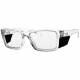 Plastic Frame Radiation Safety Glasses Model T9538S - Crystal Clear