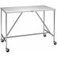 Pedigo Large-Sized Stainless Steel Instrument Table with H Brace