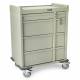 Harloff SL480PC Standard Line 480 Punch Card Medication Cart with Key Locks, Single Wide Narcotics Drawer