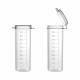 MTC Bio T0050 50 mL Flip Top Vial - Closed Lid / Opened Lid