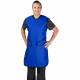 Universal Medical UM-QSFLXB Series Fast Ship Flex Back Lightweight Lead Apron - Royal Blue Nylon (Front View)