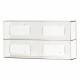 UM3082 Clear Four Box Glove Two Tier Box Dispenser