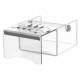 UM3119 Acrylic Label Tape Dispenser with Writing Shelf