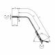 Visiano 10-1 Exam Light with 34.3" Gooseneck Arm - Dimension in Millimeter