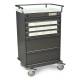 Harloff VLT12BIN5-EKC Value Line 12 - 5" Med-Bin Medication Cart with CompX Electronic Lock