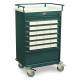 Harloff VLT24BIN5 Value Line 24 - 5" Med-Bin Medication Cart with Key Lock