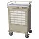 Harloff VLT24EBIN5 Value Line 24 - 5" Med-Bin Medication Cart with Basic Electronic Pushbutton Lock