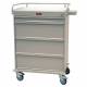 Harloff VLT480PC Value Line 480 Punch Card Medication Cart with Key Lock, Locking Narcotics Box