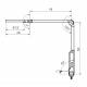 Waldmann D15953100, D15953110, D15953120, D15953130, and D15953150 Opticlux 10-2 P TX LED Magnifier Light with Double Arm Wood Light - Dimension in Millimeter