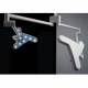 Waldmann Triango 100 C Dual LED Procedure Light, Ceiling Mounted - Showing 3 Color Shades of Light