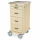 Harloff WV240PC-AN Wood Vinyl 240 Punch Card Medication Cart with Key Lock, Locking Narcotics Box, American Natural Cabinet Finish. Shown with Light Top option.