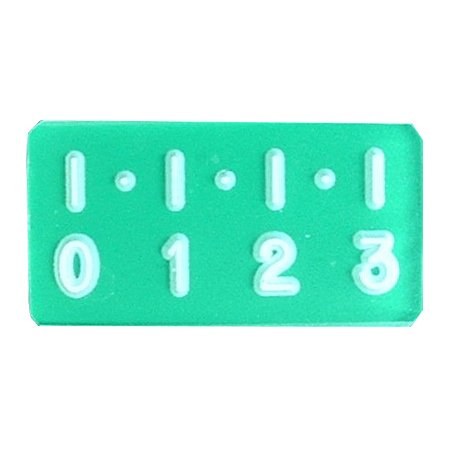 How long is 3 deals cm on a ruler