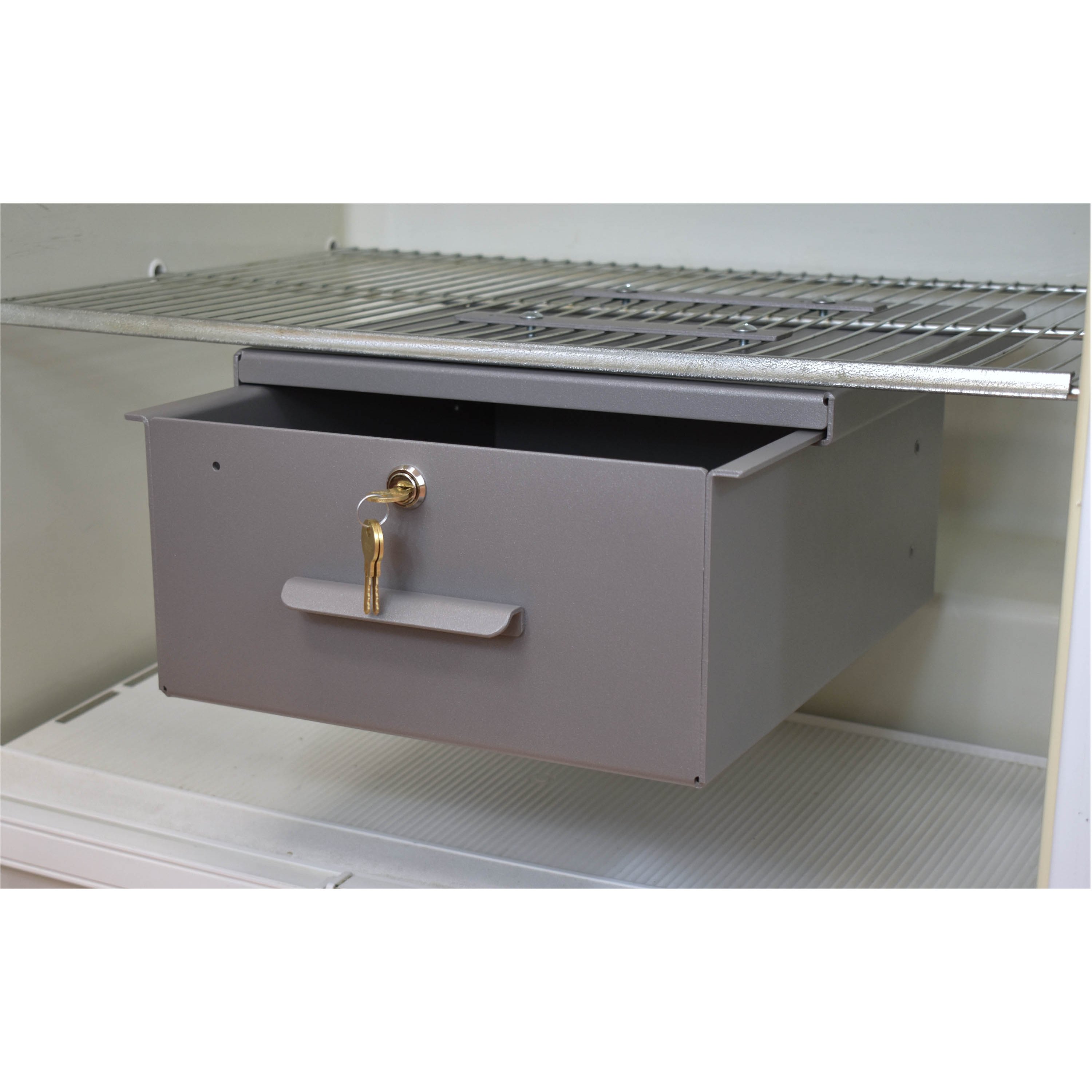 OmniMed 183001 Small Clear Acrylic Refrigerator Lock Box with Key Lock