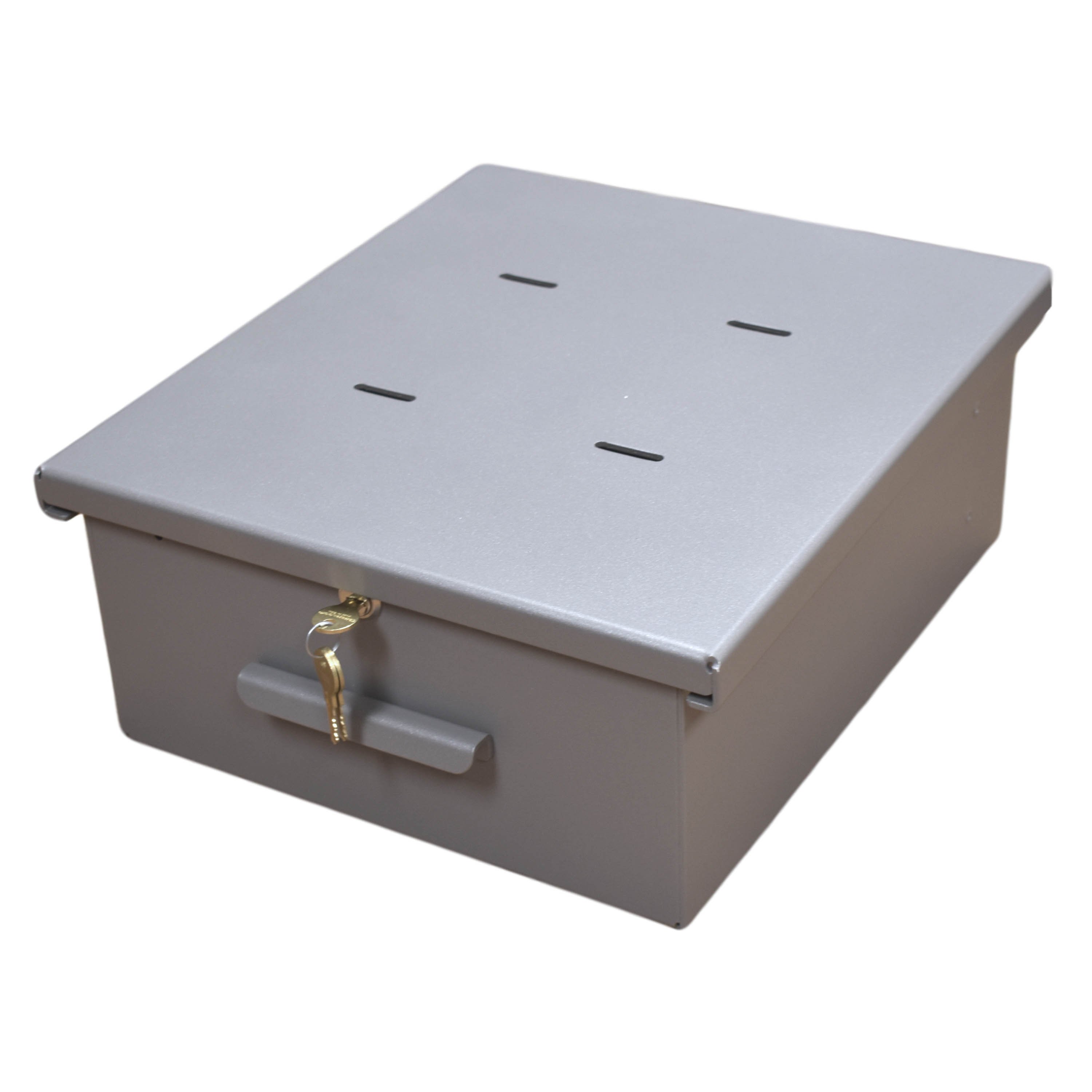 Item 3725 - Locking Refrigerator Box, Gray Drawer/Stainless Steel