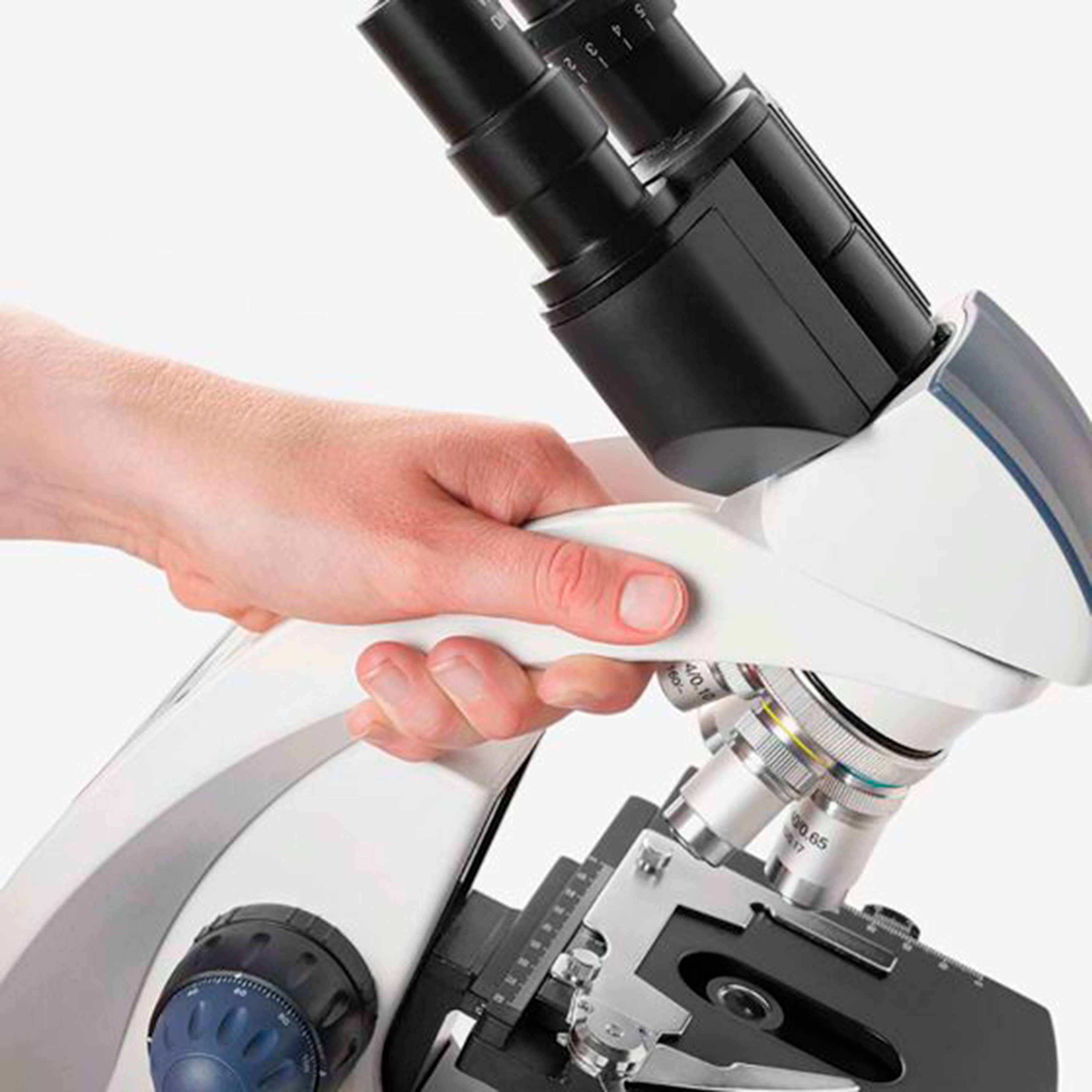 BioBlue Series Compound Microscope, Binocular, SMP, 4/10/S40/S100x  Objectives with Mechanical Stage