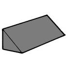Extremity Wedge Foam Positioning - 45 Degree - 3"H x 3"W x 7 1/4"L