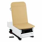 Model 3002-500-300LM FusionONE ProGlide Power Hi-Lo Manual Backrest Exam Table with WheelBase System, Foot Control & Stirrup - Lemon Meringue